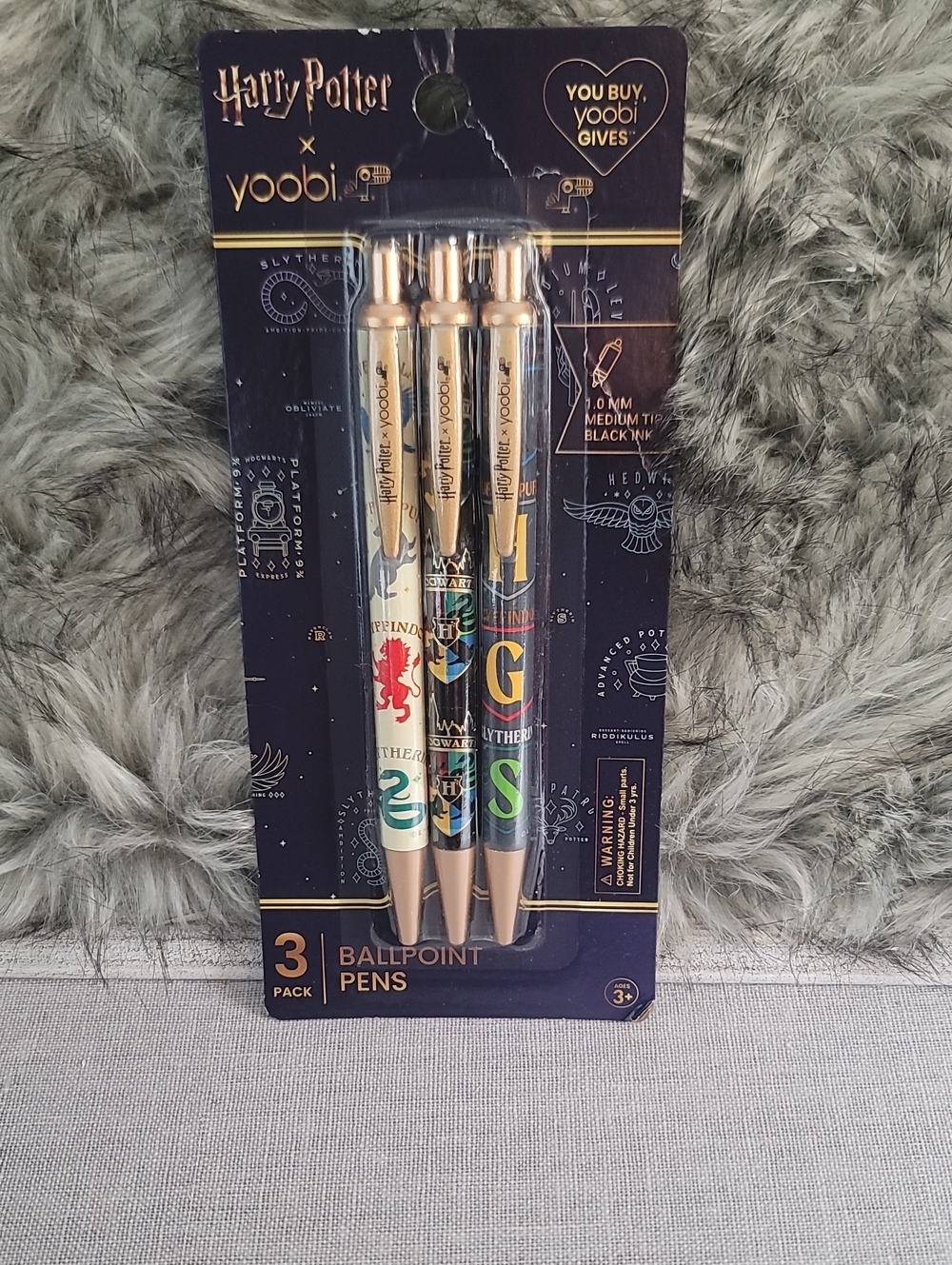 Yoobi Harry Potter House Ballpoint Pen Set - Gold, Red, Green, Blue